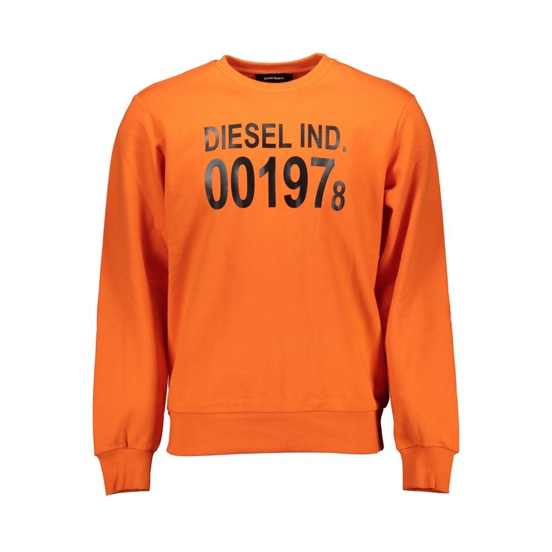 Diesel Orange Cotton Sweater|XL