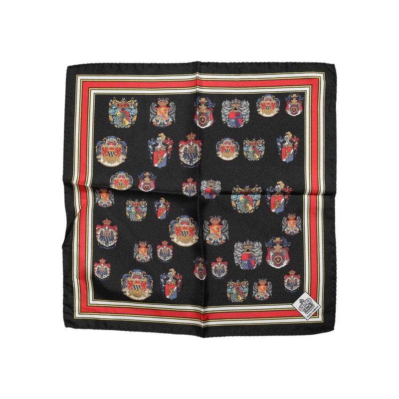 Dolce & Gabbana Multicolor Silk Square Men Foulard Scarf