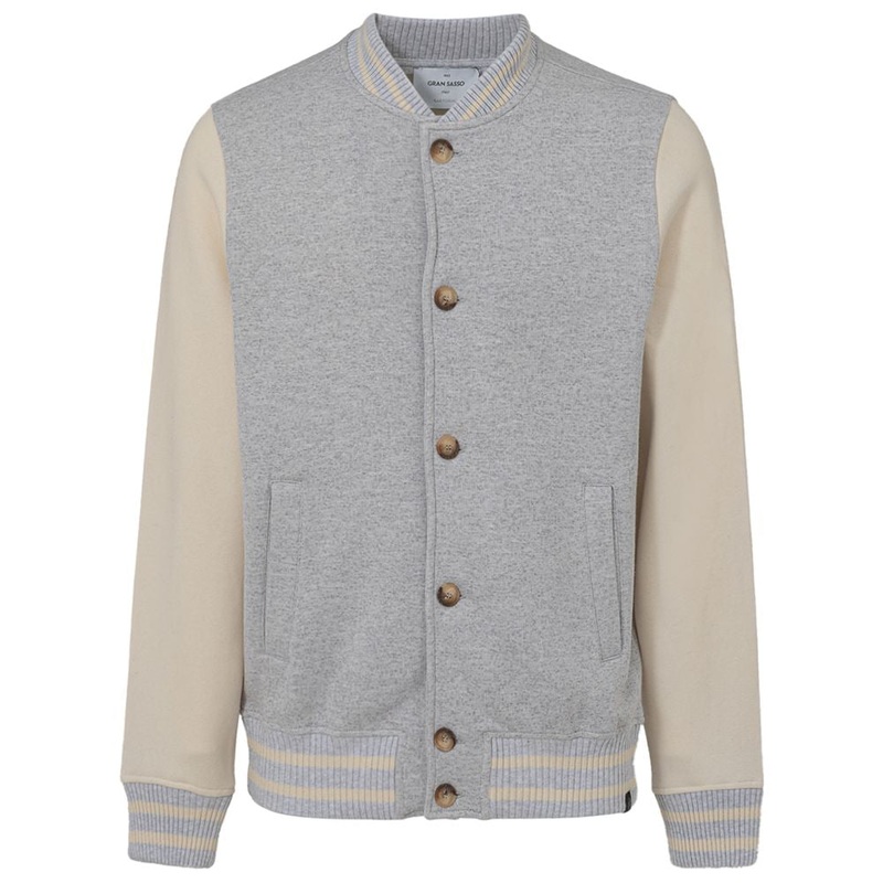 Gran Sasso Gray Cotton Jackets & Coat