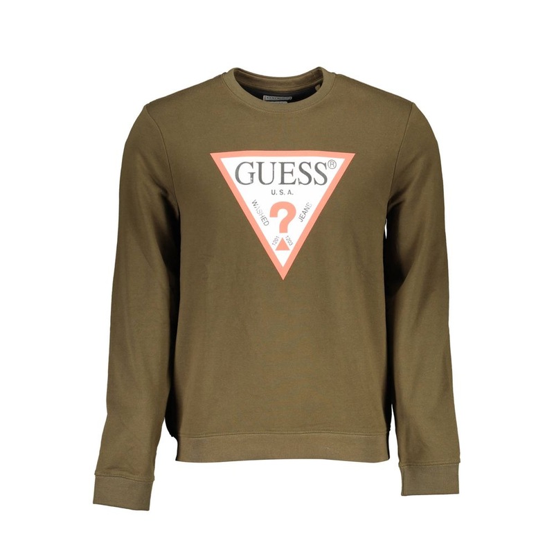 Guess Jeans Green Cotton Sweater