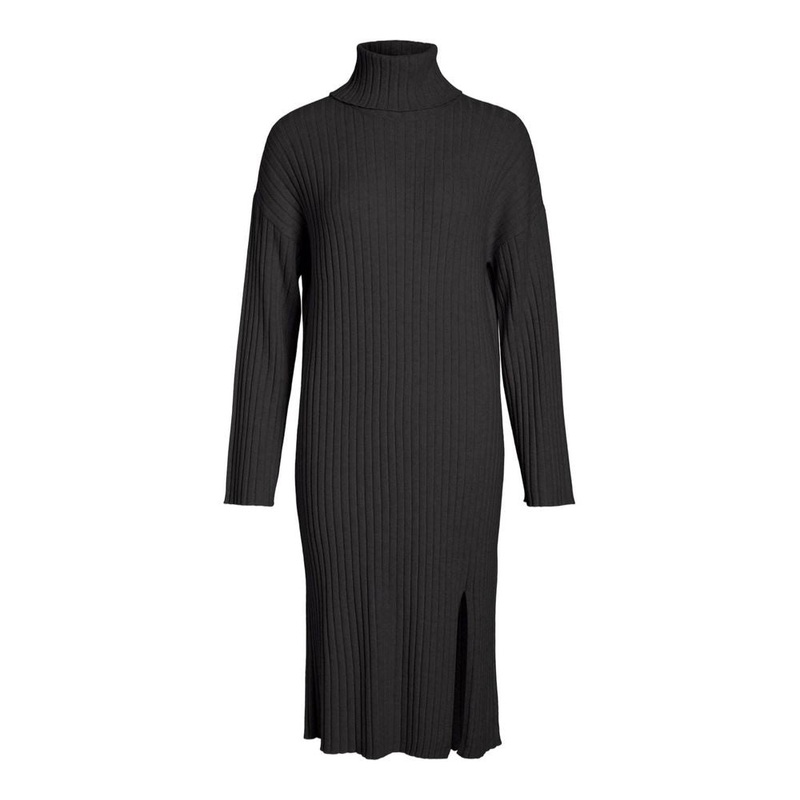 Vila Clothes Gray Nylon Midi|IT44|L