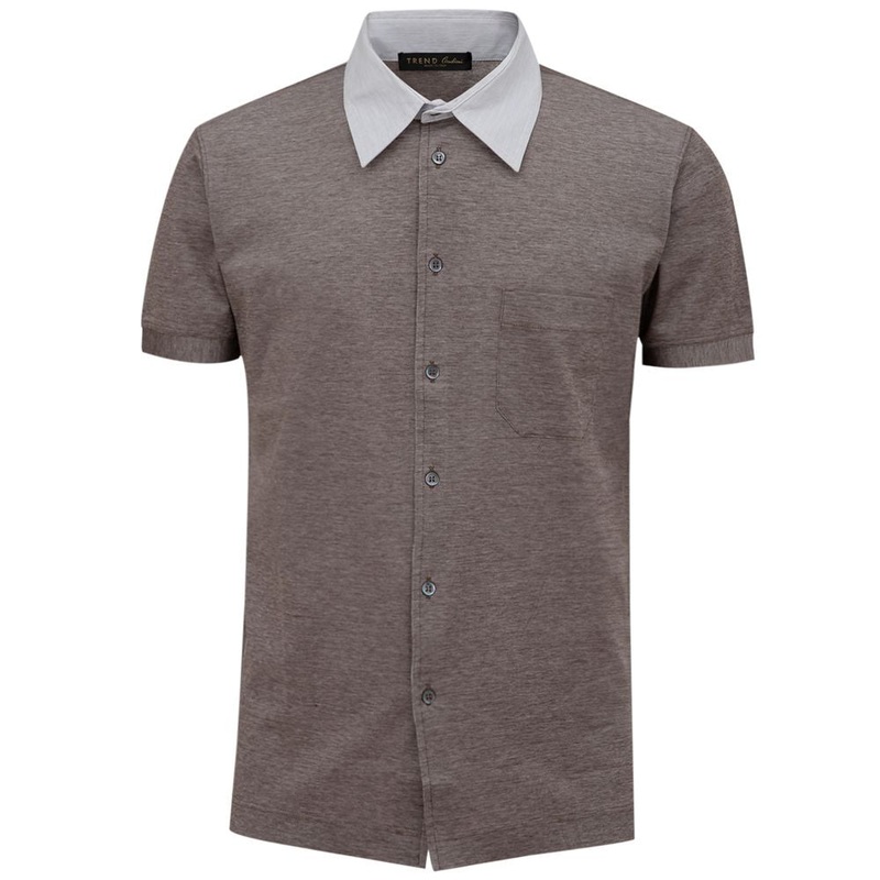 Corneliani Bicolor Cotton Shortsleeve