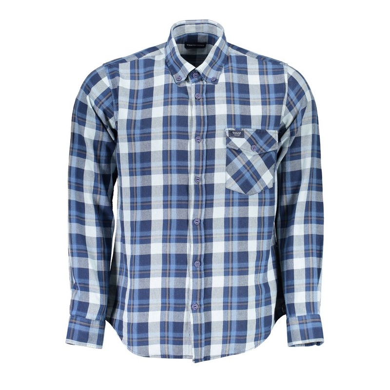 North Sails Blue Cotton Shirt|XL