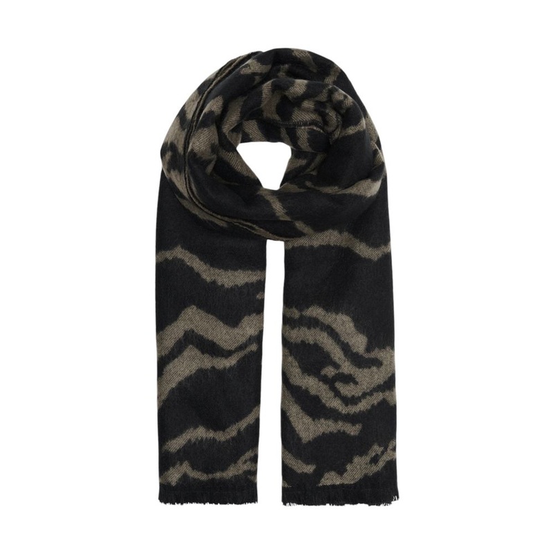 Only Beige Marabou Scarf|One Size