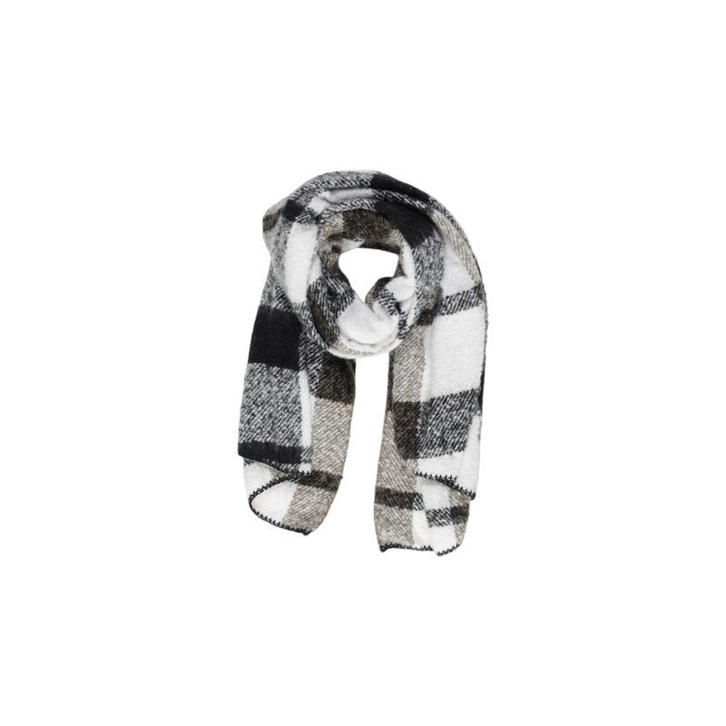 Only Black Polyester Scarf|One Size