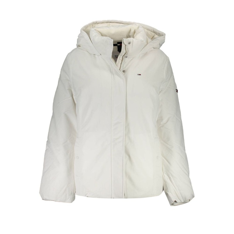 Tommy Hilfiger White Polyamide Jackets & Coat