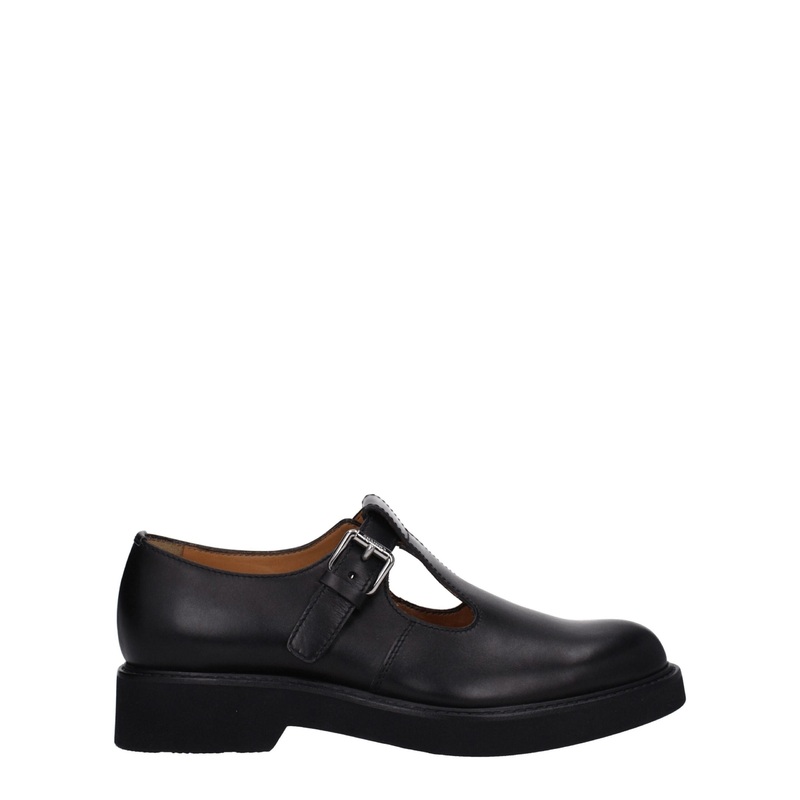 Church’s Black Leather Oxfords And Derbies