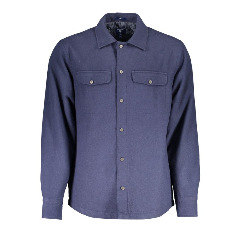 Gant Blue Cotton Shirt|L