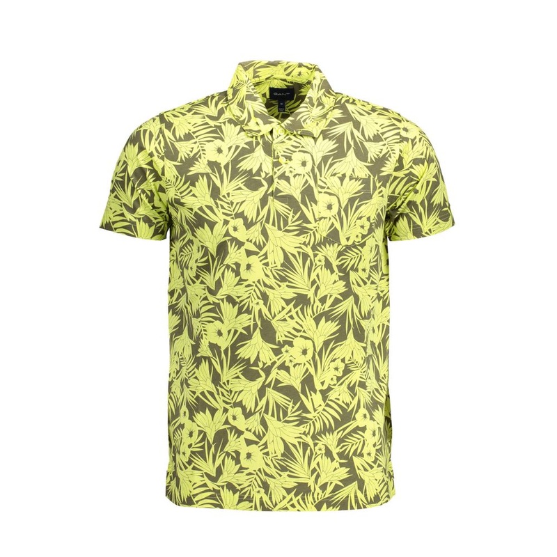 Gant Yellow Cotton Polo Shirt|S