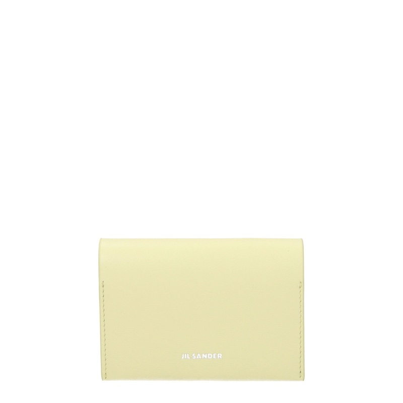 Jil Sander Yellow Leather Cardholders