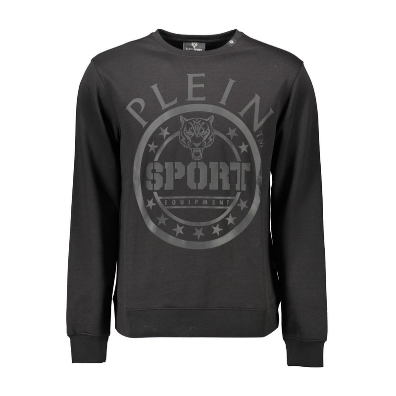 Plein Sport Black Cotton Sweater