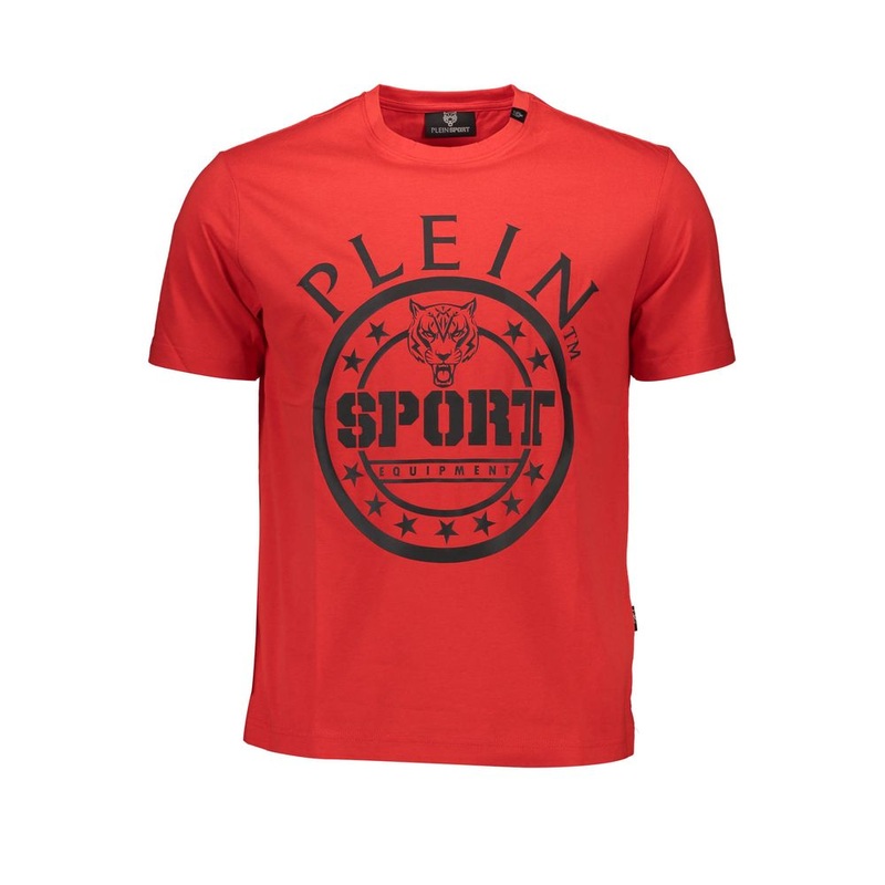 Plein Sport Red Cotton T-Shirt