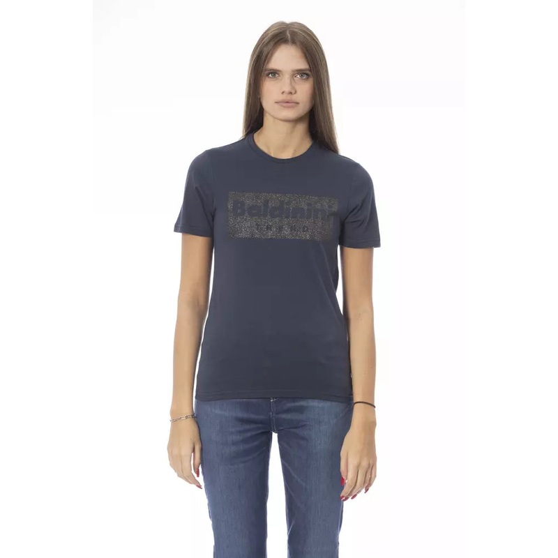 Baldinini Trend Blue Cotton Women T-Shirt