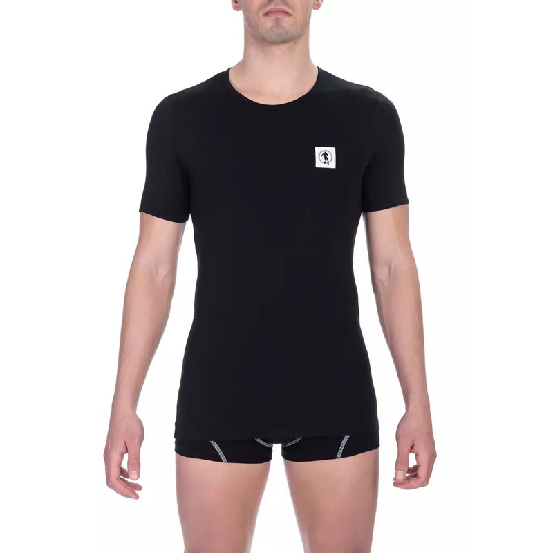 Bikkembergs Black Cotton Men T-Shirt Twin Pack