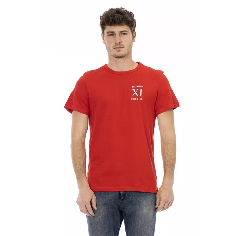 Bikkembergs Red Cotton Men T-Shirt