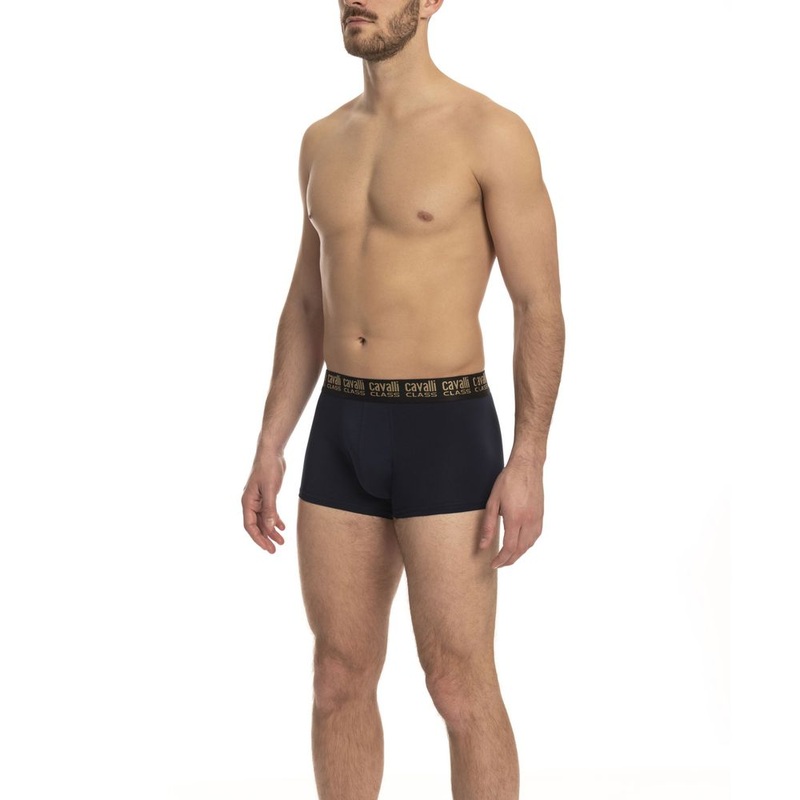 Cavalli Class Blue Cotton Men’s Trunk