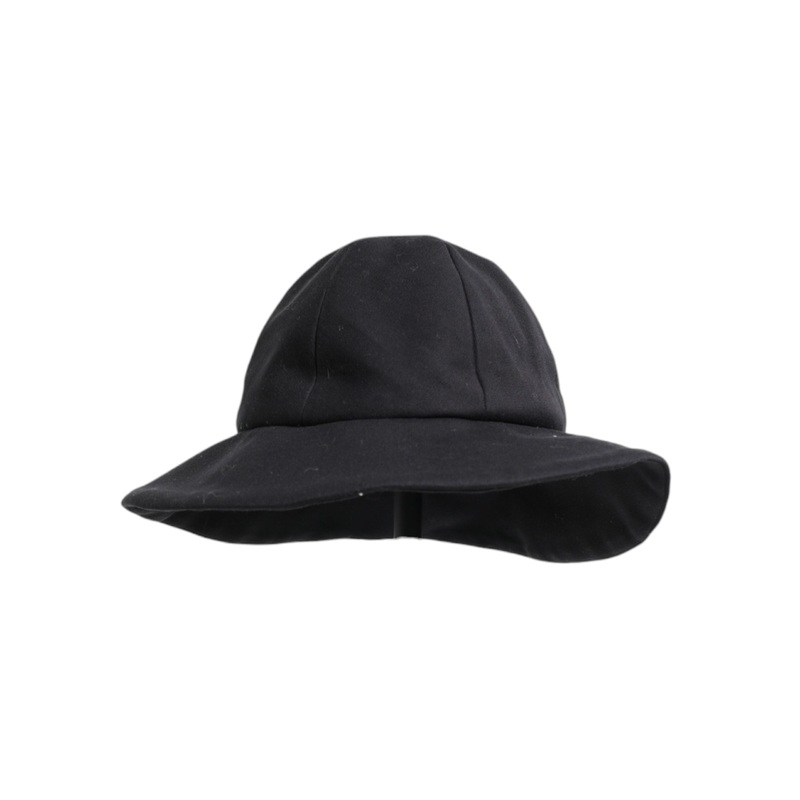 Dolce & Gabbana Black Cotton Wide Brim Bucket Hat