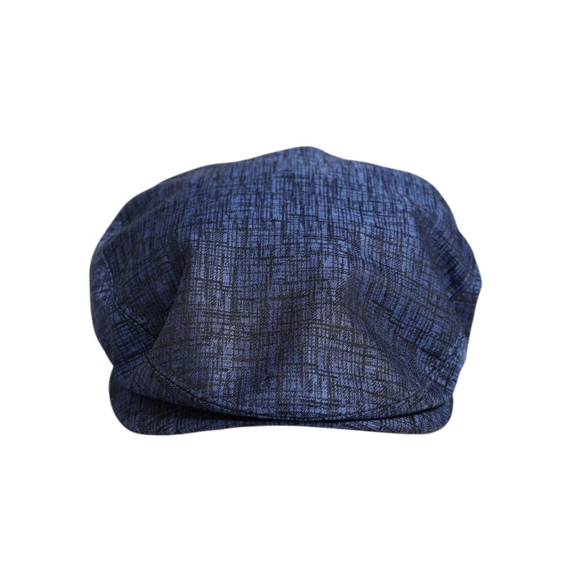 Dolce & Gabbana Blue Cotton Stretch Newsboy Hat
