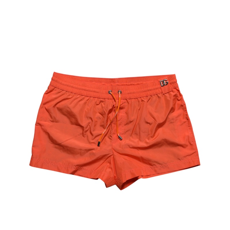 Dolce & Gabbana Orange Polyester Beachwear Shorts 2Pc Swimwear