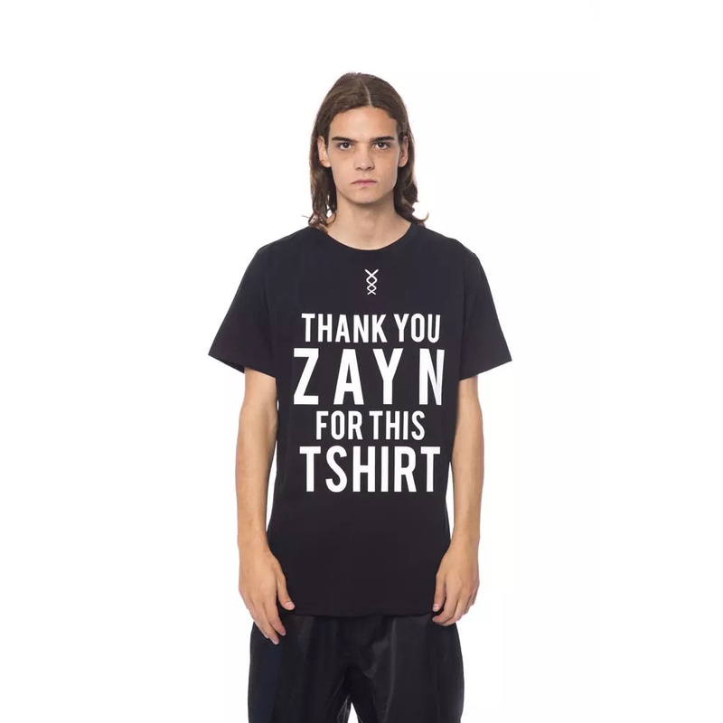 Nicolo Tonetto Black Cotton Men T-Shirt