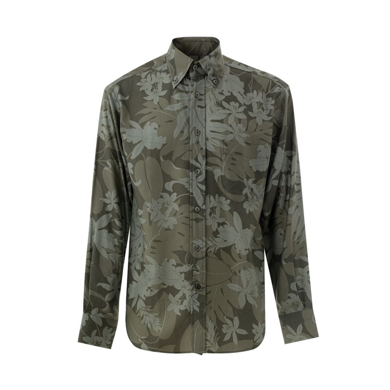 Tom Ford Green Lyocell Shirt|38|IT39 | M