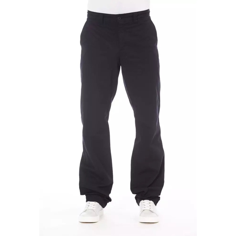 Alpha Studio Blue Cotton Men’s Pant