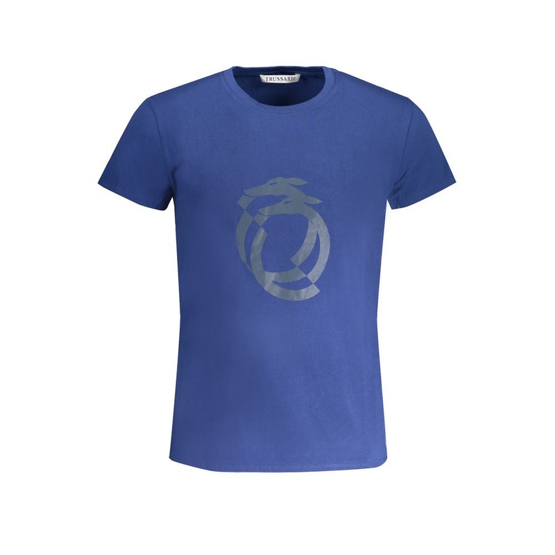 Trussardi Blue Cotton T-Shirt|S|M|L|XL|XXL