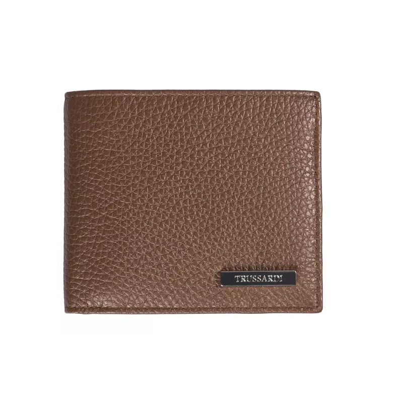 Trussardi Brown Leather Men Wallet