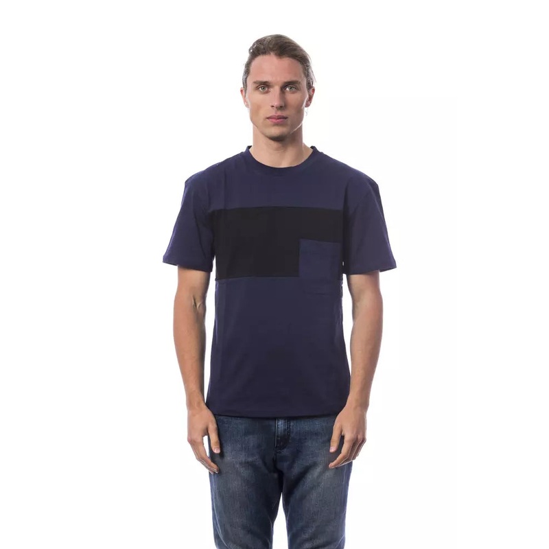 Verri Blue Cotton Men T-Shirt|XXL