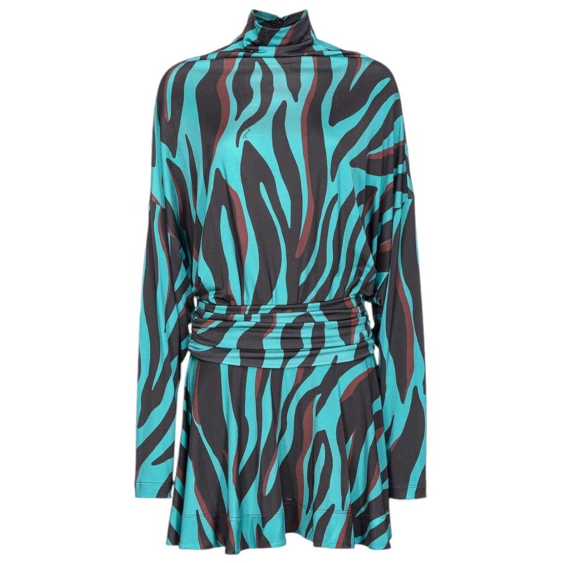 PINKO Green Viscose Dress|XS|S