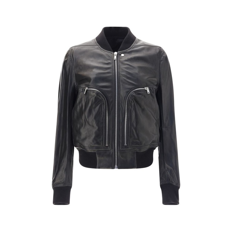 Rick Owens Bauhaus Flight Leather Jacket