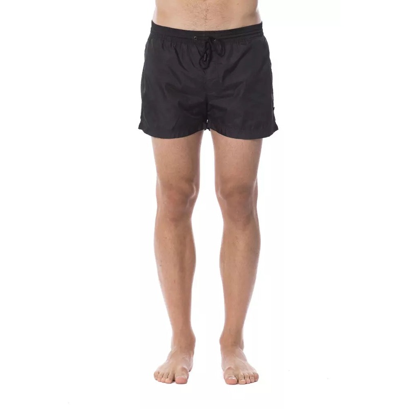 Roberto Cavalli Sport Black Polyester Men’s Swim Trunk