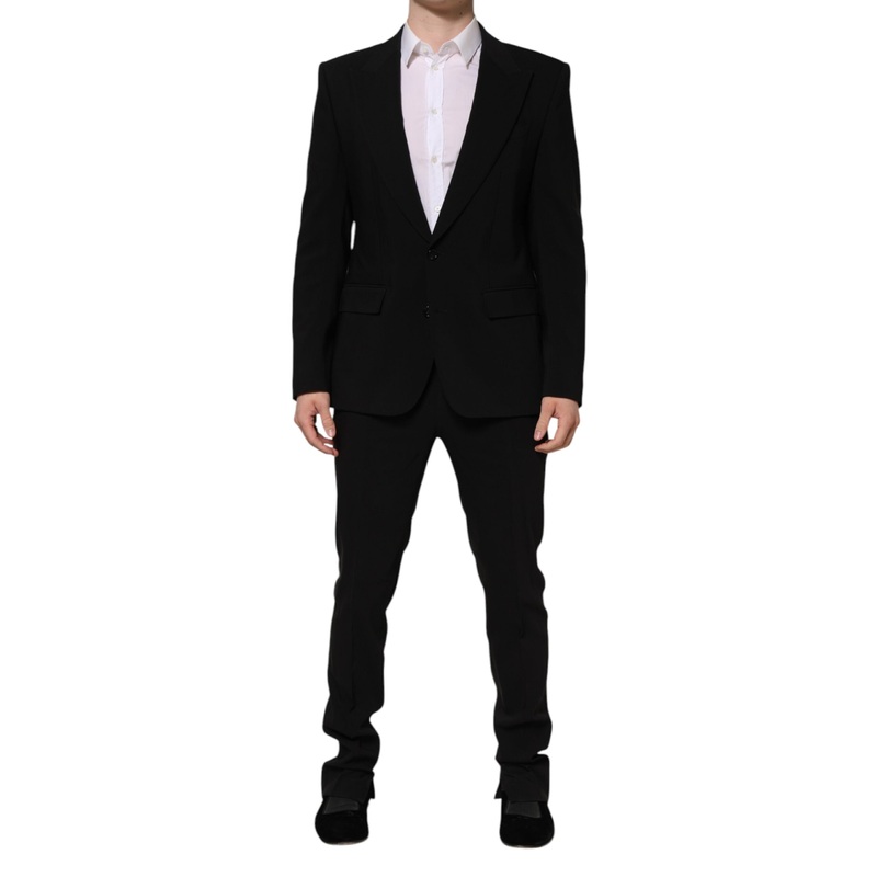 Dolce & Gabbana Black MARTINI Single Breasted 2 Piece Suit
