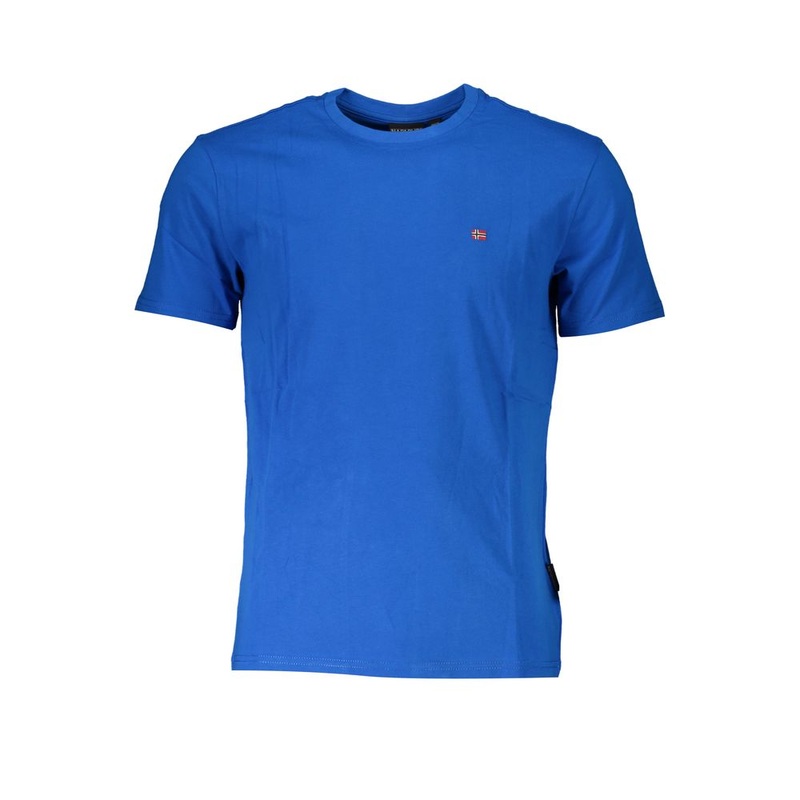 Napapijri Blue Cotton T-Shirt|S|XL|XXL