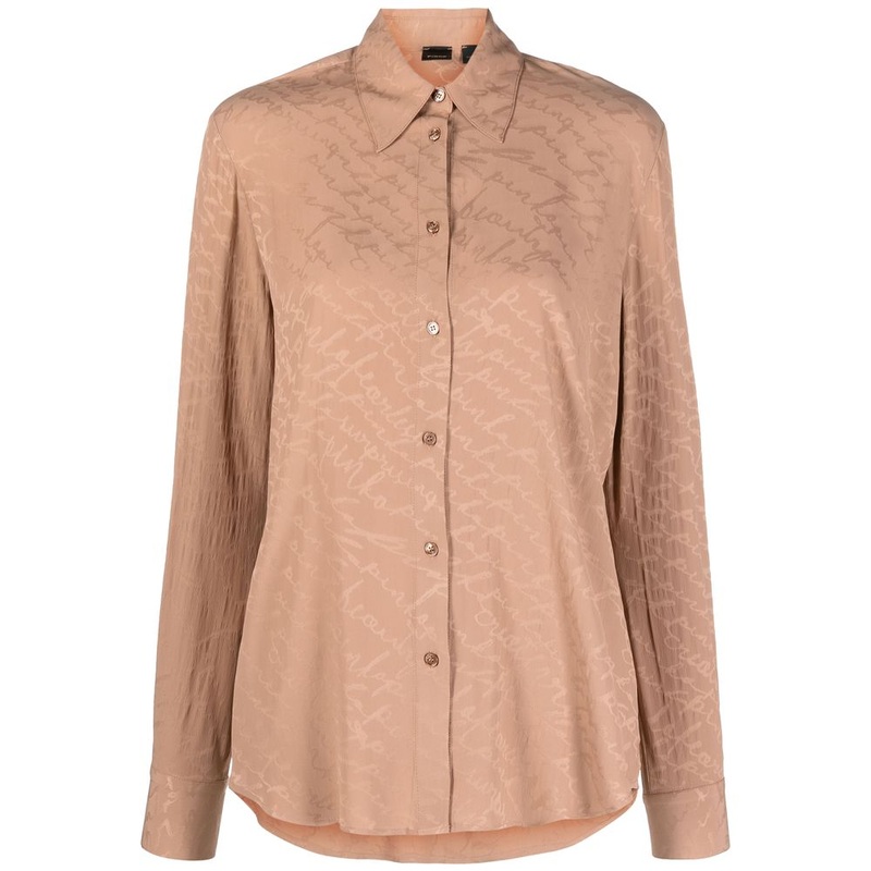 PINKO Beige Silk Women Shirt|IT38|XS