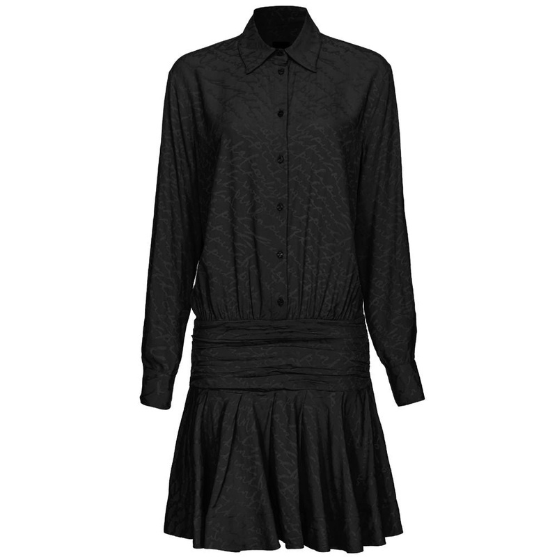 PINKO Black Silk Women Dress|IT38|XS
