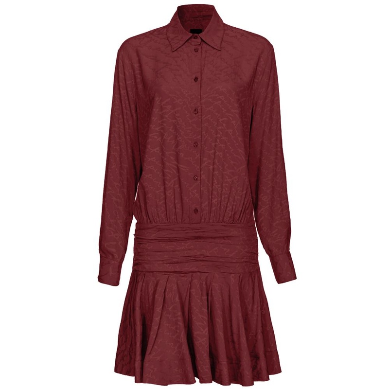 PINKO Red Silk Women Dress|IT38|XS|IT40|S|IT42|M|IT44|L