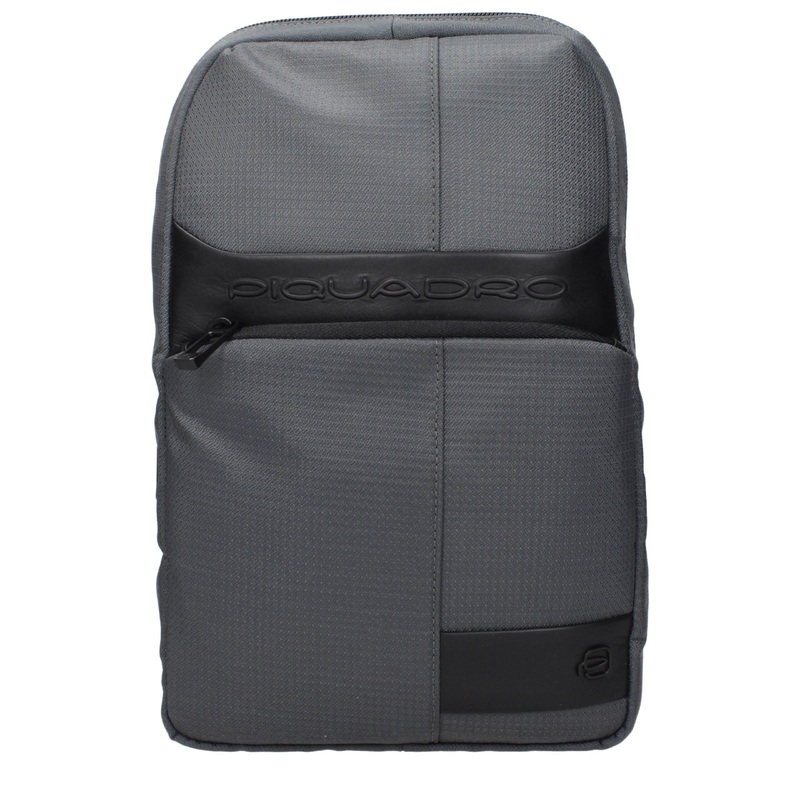 Piquadro Gray Fabric Crossbody Bags