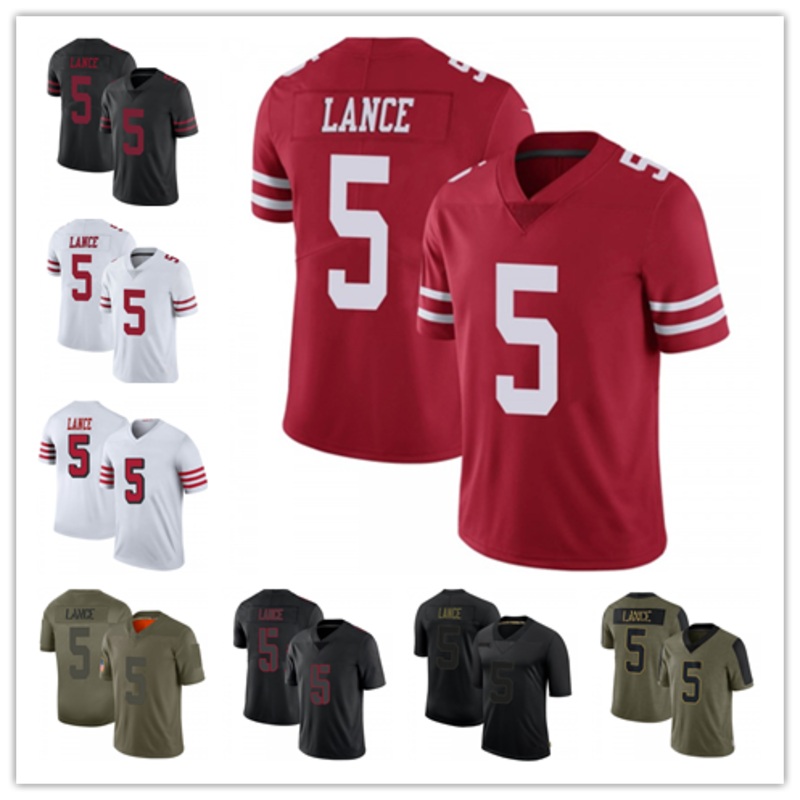 Men’s #5 Trey Lance SF.49ers Limited Stitched Jerseys