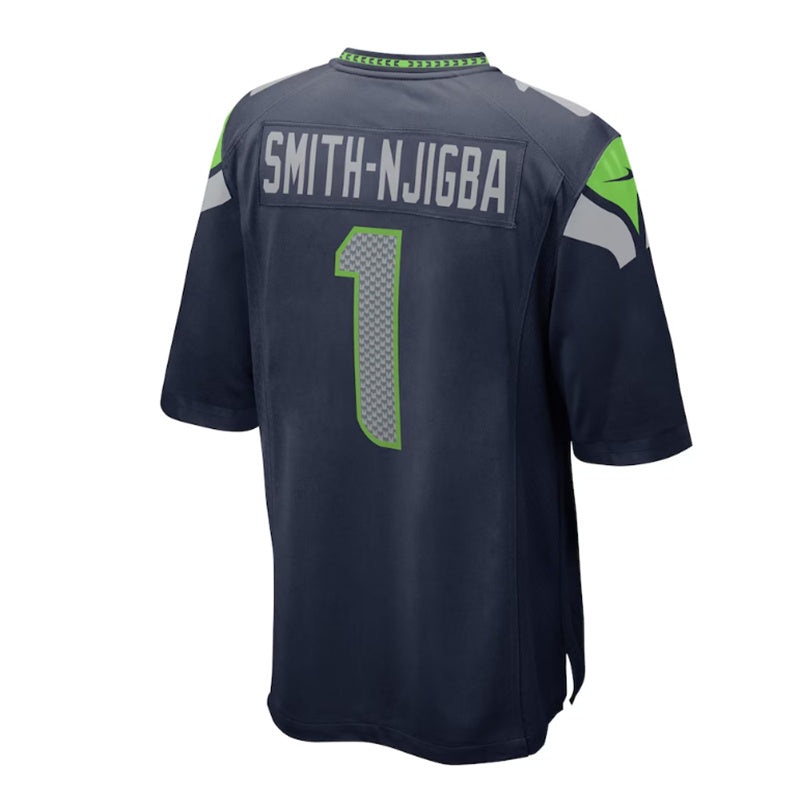 S.Seahawks #1 Jaxon Smith-Njigba 2023 Draft First Round Pick Game Jersey – College Navy Stitched American Football Jerseys