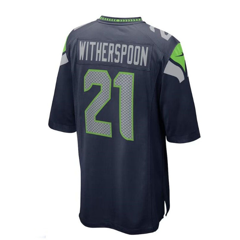 S.Seahawks #21 Devon Witherspoon 2023 Draft First Round Pick Game Jersey – College Navy Stitched American Football Jerseys