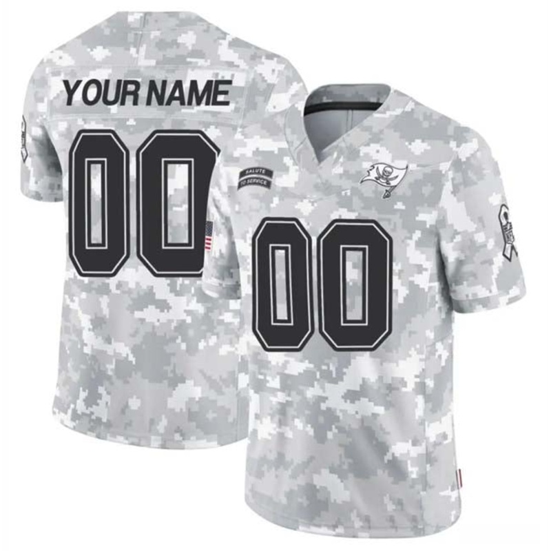 Custom TB.Buccaneers Active Player 2024 F.U.S.E Arctic Camo Salute To Service Limited Stitched Football Jersey