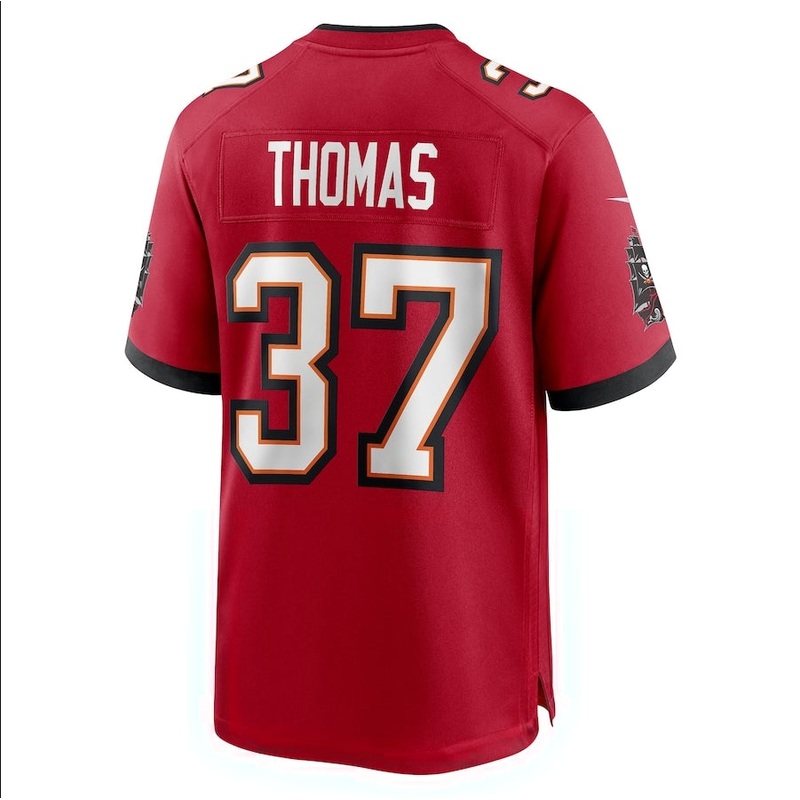 TB.Buccaneers #37 Tavierre Thomas Game Jersey – Red American Football Jerseys