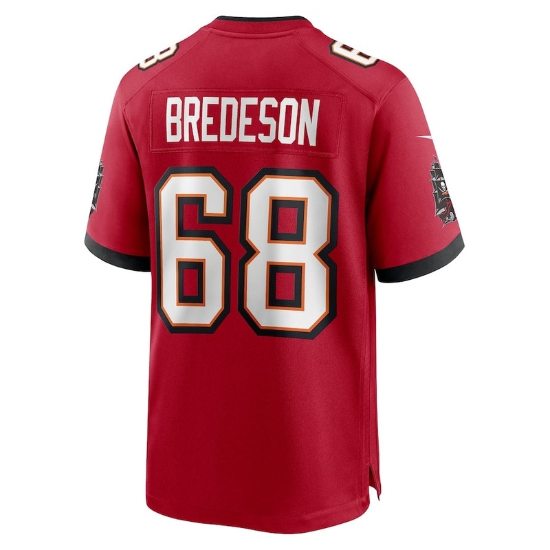 TB.Buccaneers #68 Ben Bredeson Game Jersey – Red American Football Jerseys