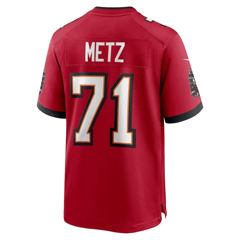 TB.Buccaneers #71 Lorenz Metz Game Jersey – Red American Football Jersey