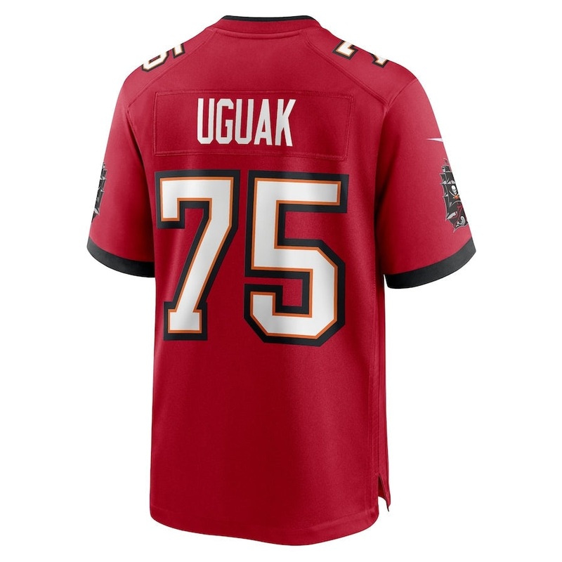 TB.Buccaneers #75 Lwal Uguak Game Jersey – Red American Football Jerseys