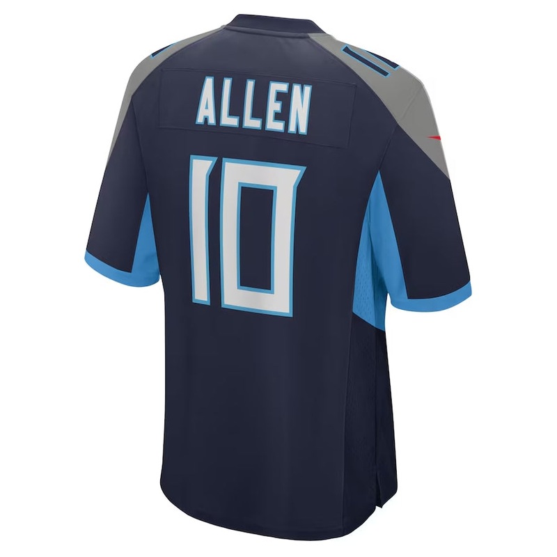 T.Titans #10 Brandon Allen Navy Team Game Stitched American Football Jersey