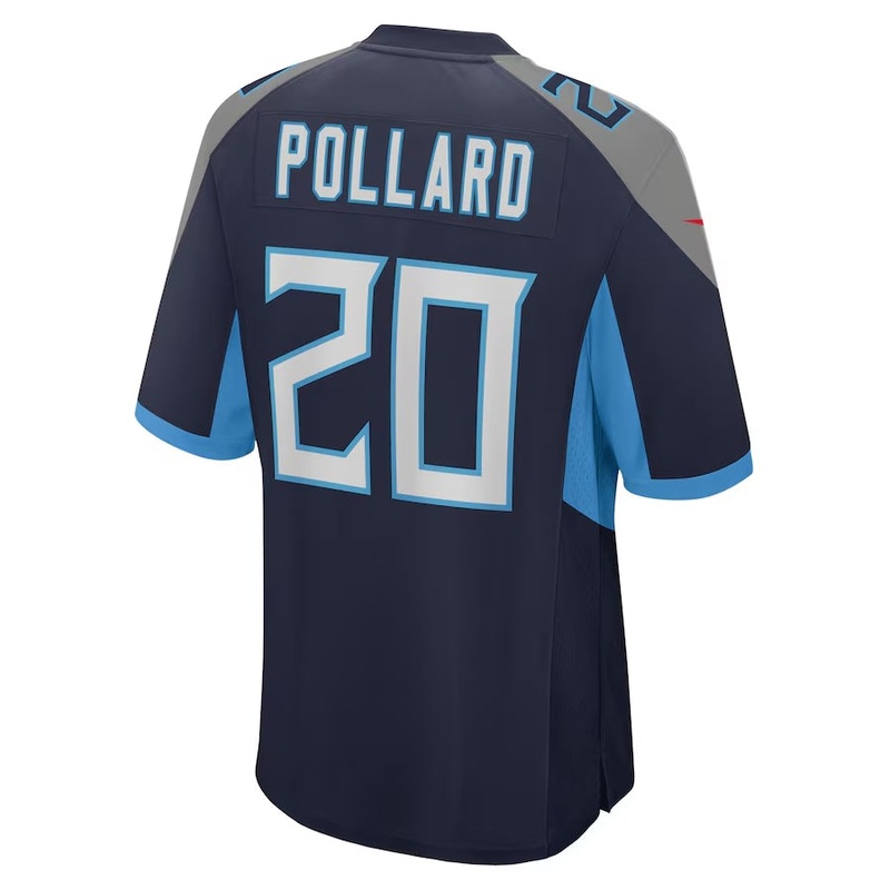 T.Titans #20 Tony Pollard Game Player Jersey – Navy American Football Jerseys