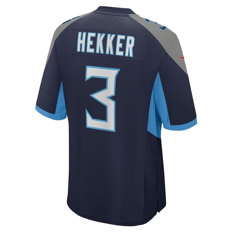 T.Titans #3 Johnny Hekker Navy Team Game Stitched American Football Jerseys