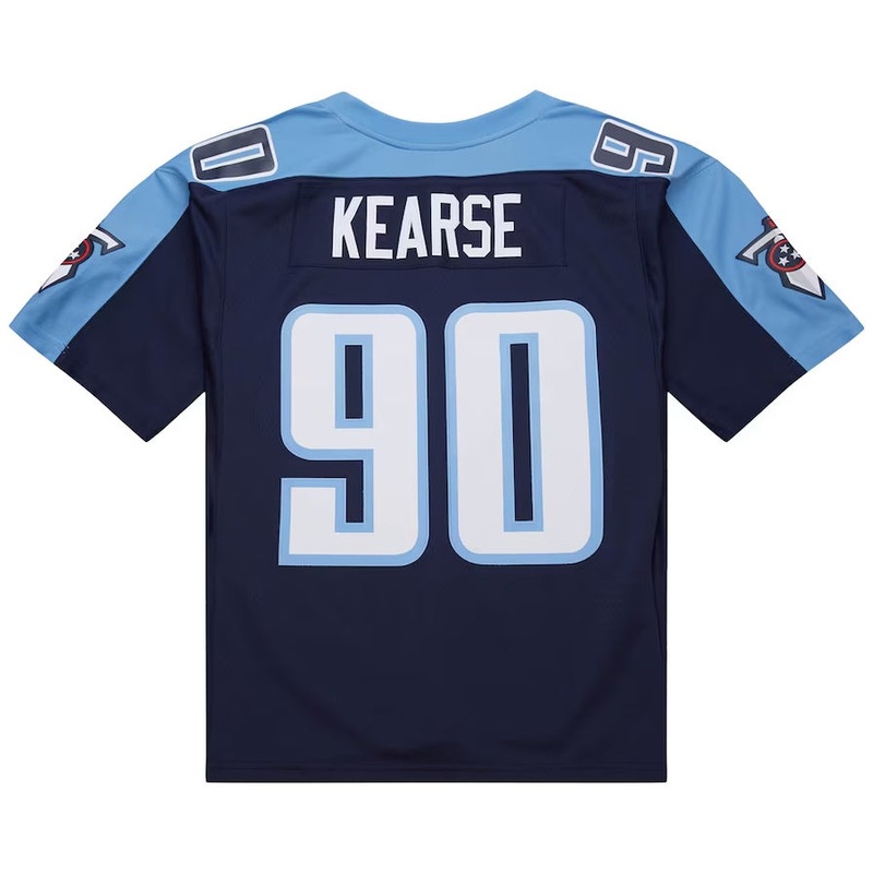 T.Titans #90 Jevon Kearse Mitchell & Ness 1999 Legacy Replica Jersey – Navy Stitched American Football Jerseys